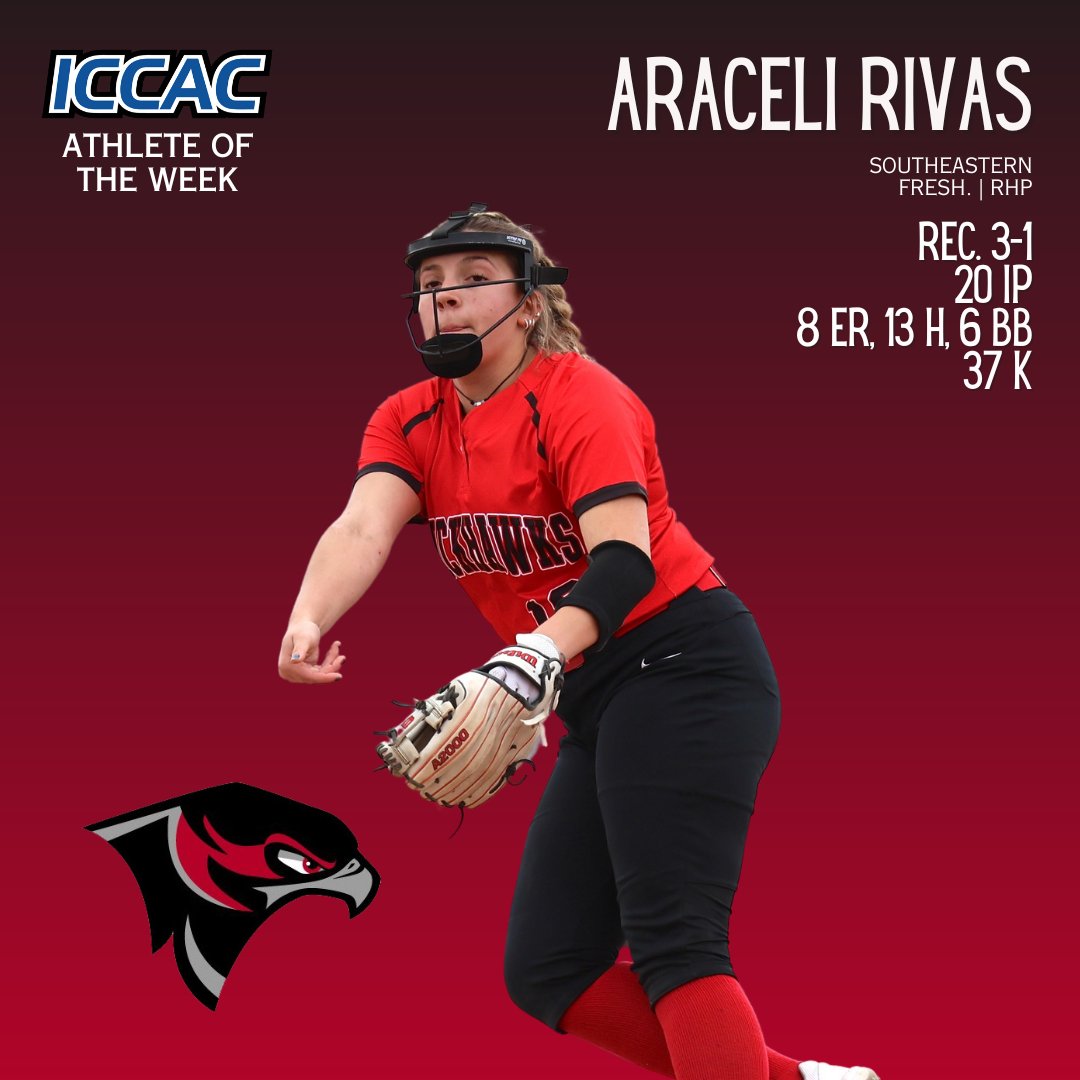 ATHLETE OF THE WEEK
🗓️APRIL 8-14
DIVISION I SOFTBALL🥎

<a href="/WarriorSoftball/">Indian Hills Softball</a> Jenna Lemley
<a href="/SCCBlackhawkSB/">SCC Blackhawks Softball</a> Ella Florey
<a href="/SCCBlackhawkSB/">SCC Blackhawks Softball</a> Araceli Rivas 

🔗bit.ly/3UjivSi
#NJCAASoftball 🥎