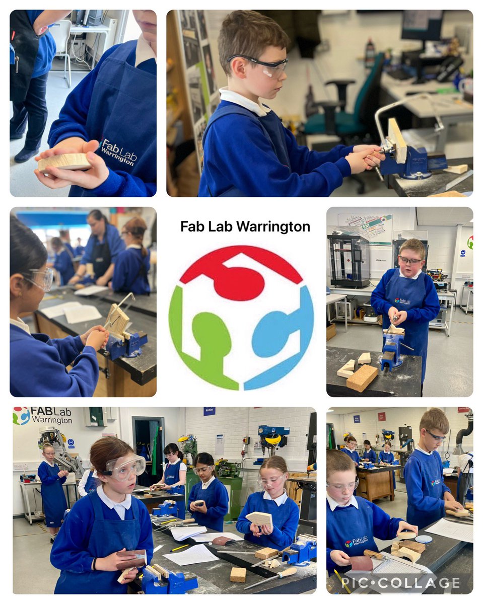 Group 2 from @DallamPrimary in @FablabWarrBCA today to make their key holders! They made a brilliant start and I can’t wait to see their completed projects. #warrington #fablab #primaryDT #dallamdt @BCAWarrington @TCATchallenge @ChrisHillidge @SycamoreDallam