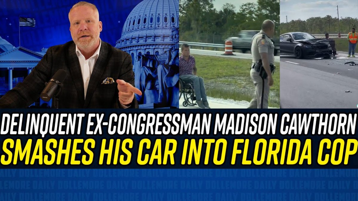 Disoriented Madison Cawthorn SMASHES CAR Into Florida State Trooper!!! youtu.be/YxUHweYoGjs?si… via @YouTube 
#DollemoreDaily #Republican #politics #MadisonCawthorn #Trump #Conservatives