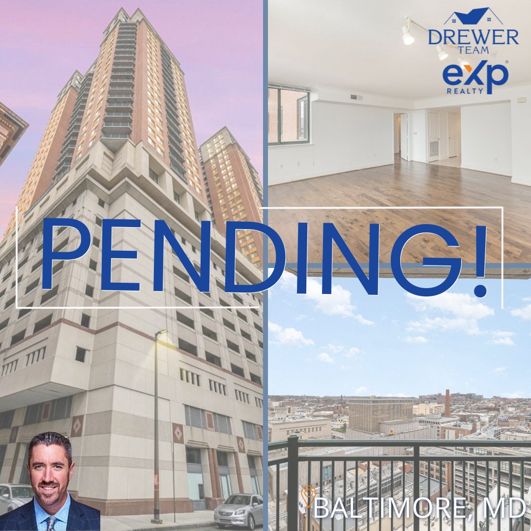 Very excited to announce my client now has a pending offer on their high-rise in Baltimore! Whether it's a condo, or single home, you can take comfort in knowing I will work hard to ensure only the best outcomes for you! #pendingsale

📞 (410) 292-3218
📧 ctdrewer@gmail.com