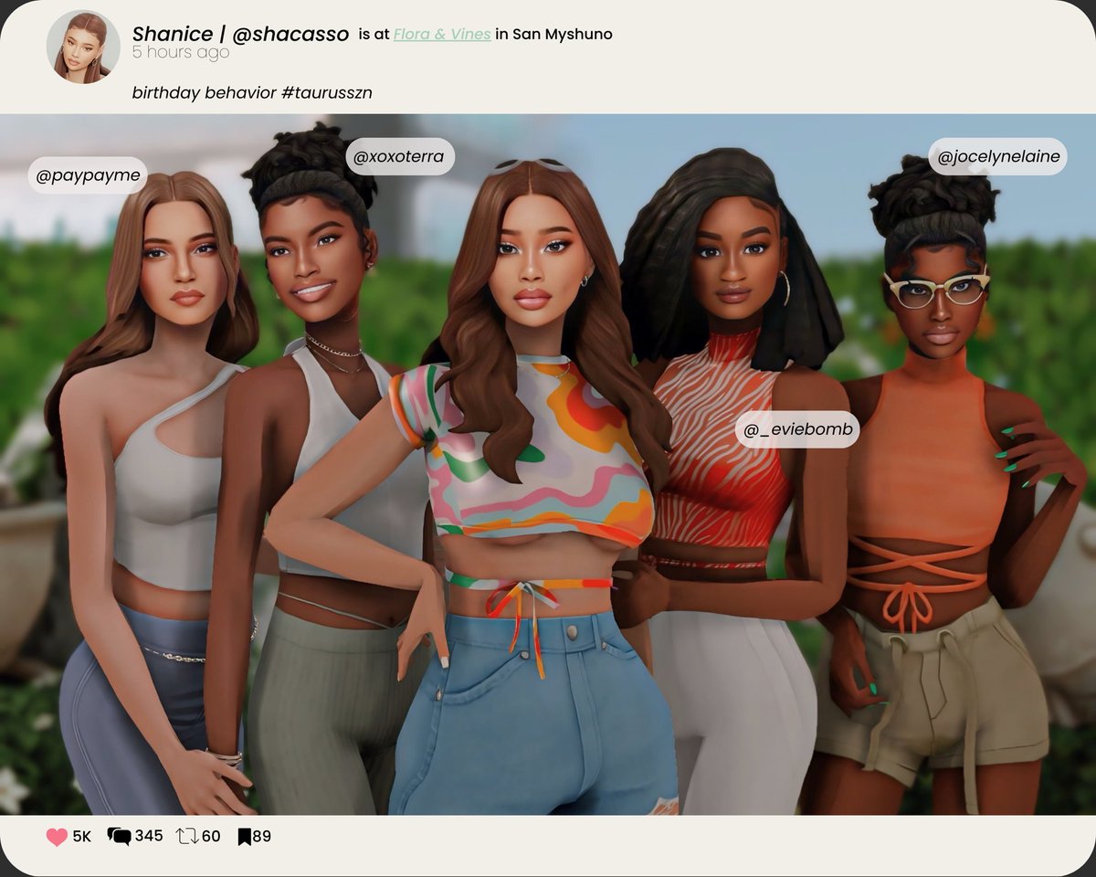 latest simstagram post from shanice 🖤✨
#showusyoursims
