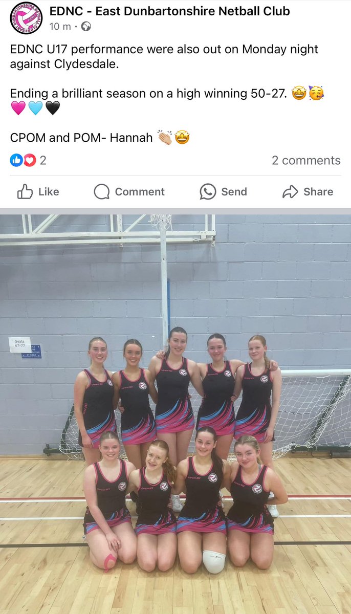 Great to see our players doing so well in their club netball
Well done Hannah on POtM and CPOM!! 🤩👏
@douglasacadpe