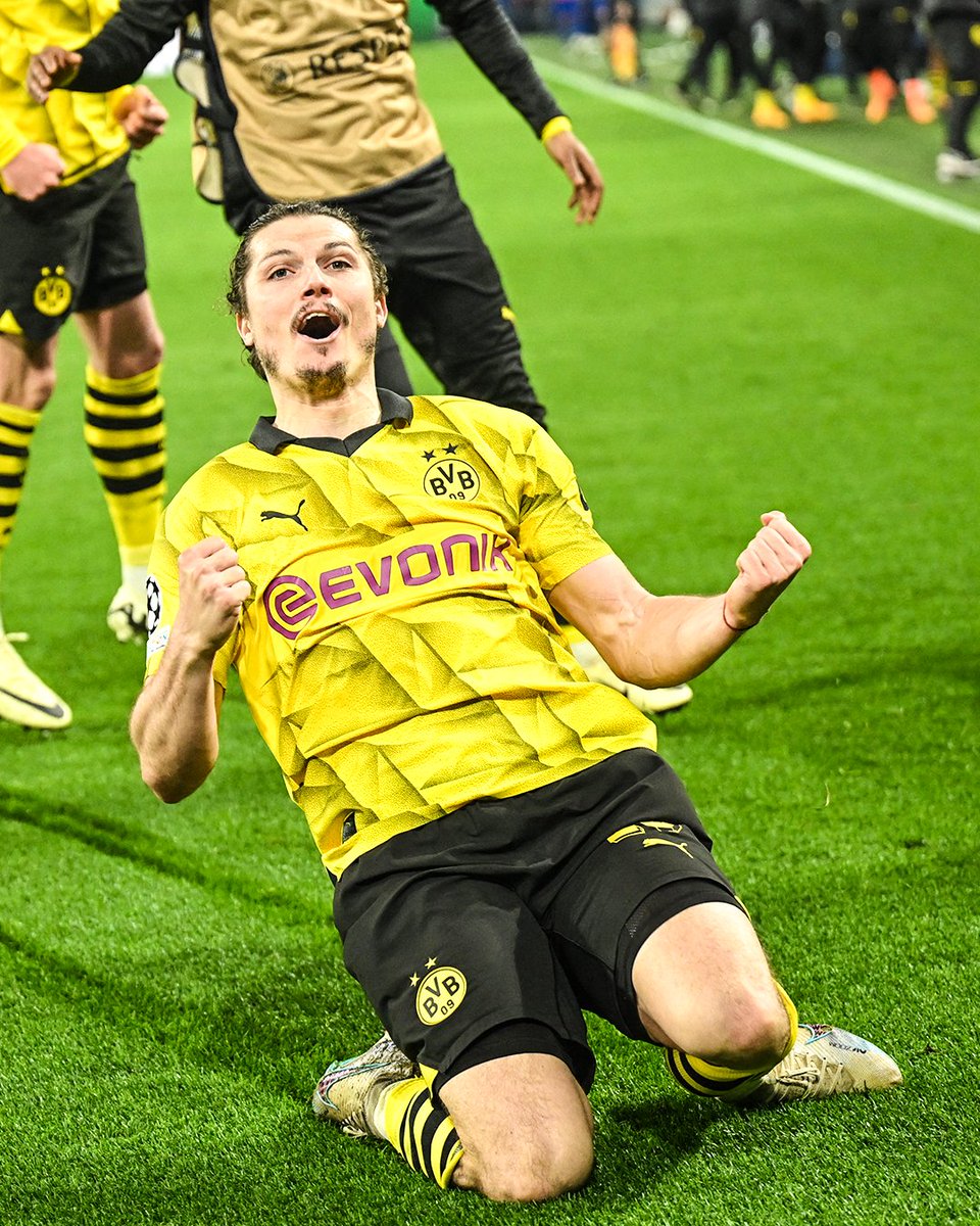 brfootball's tweet photo. DORTMUND ARE THROUGH.

What a game. What a comeback 💛 https://t.co/6hOXSK3Uik