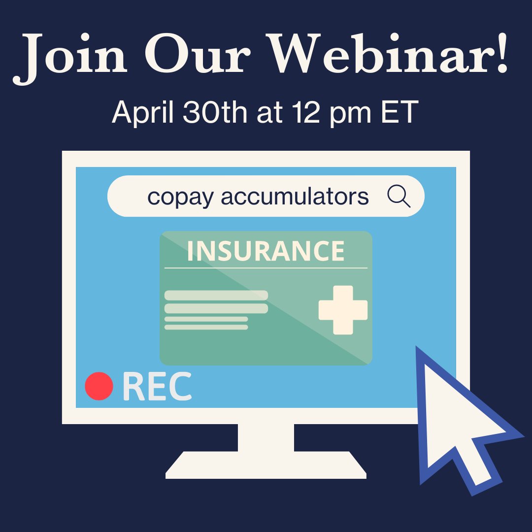 Join us @patientaccess on 4/30 at 12pm ET for a webinar on copay accumulator adjustment programs. This abusive yet growing scheme harms patients by diverting the value of copay assistance into the pockets of PBMs and insurers. Register now: bit.ly/AfPA_Copay_Web… #AllCopaysCount