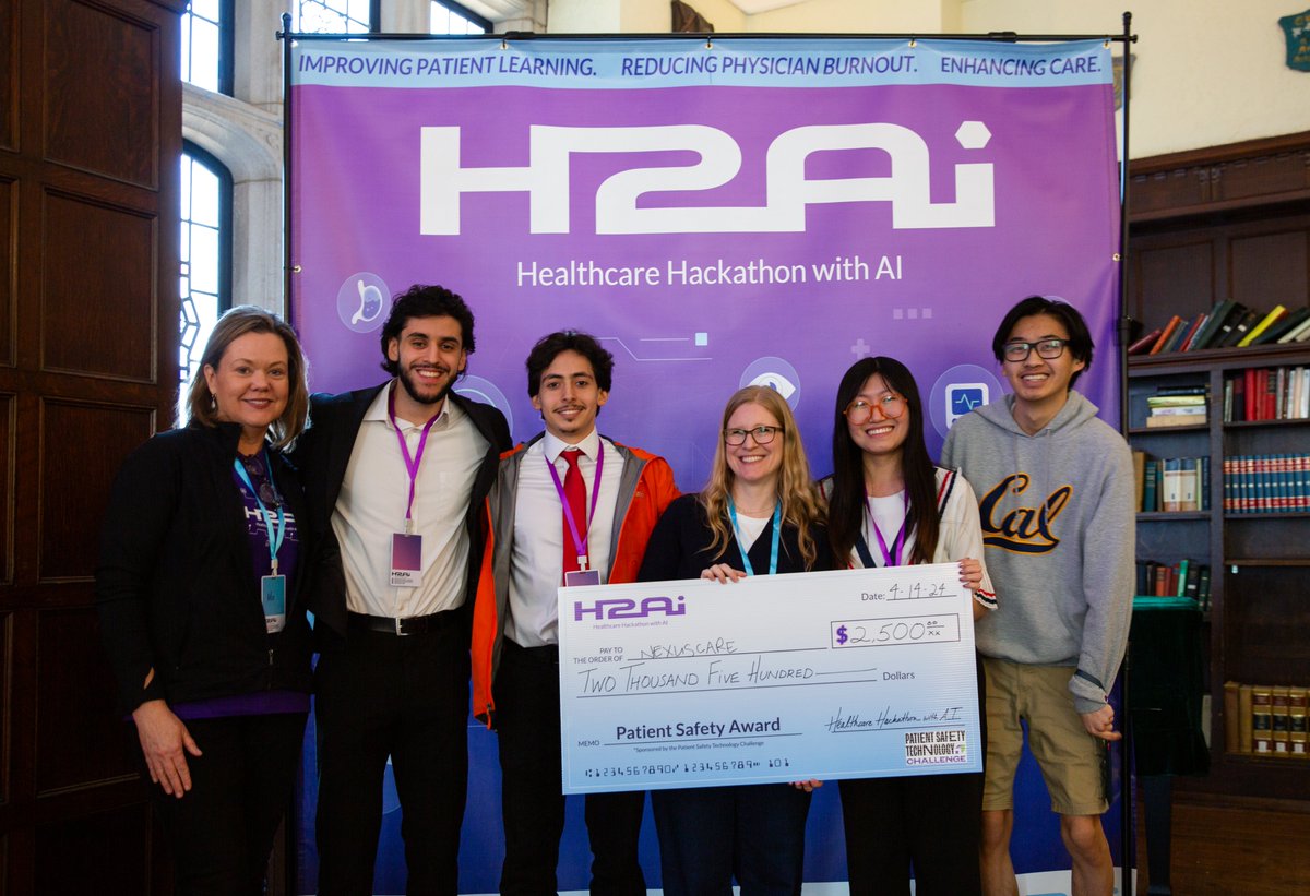 Congratulations to the 2024 winners of the H2AI Patient Safety Award: NexusCare! #h2ai #georgetownmed #georgetownuniversity #articficialintelligence #OpenAI