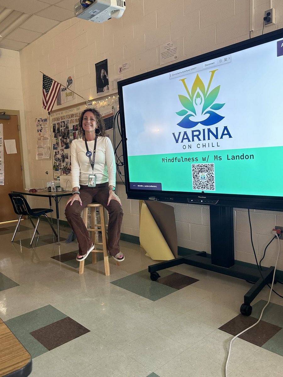 michellellandon's tweet photo. Over the past 2 days, I visited 19 classes of Eng11 &amp; shared mindfulness tips &amp; practice to help them be successful for their upcoming SOL, but ultimately tools to help them be more successful in life. We can’t be Life Ready if we aren’t well - mind, body &amp; spirit. #THISisVarina https://t.co/AKAnrRKlPk