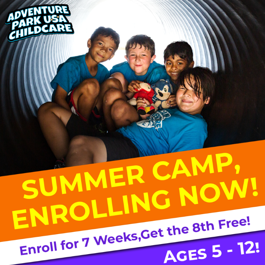 🌞 Get ready for the ultimate summer adventure!  Adventure Park USA Childcare Summer Camp offers thrilling activities, educational experiences, and tons of fun for kids! Spaces are filling up fast, so register today for the best summer ever!

apusachildcare.com/programs/summe…