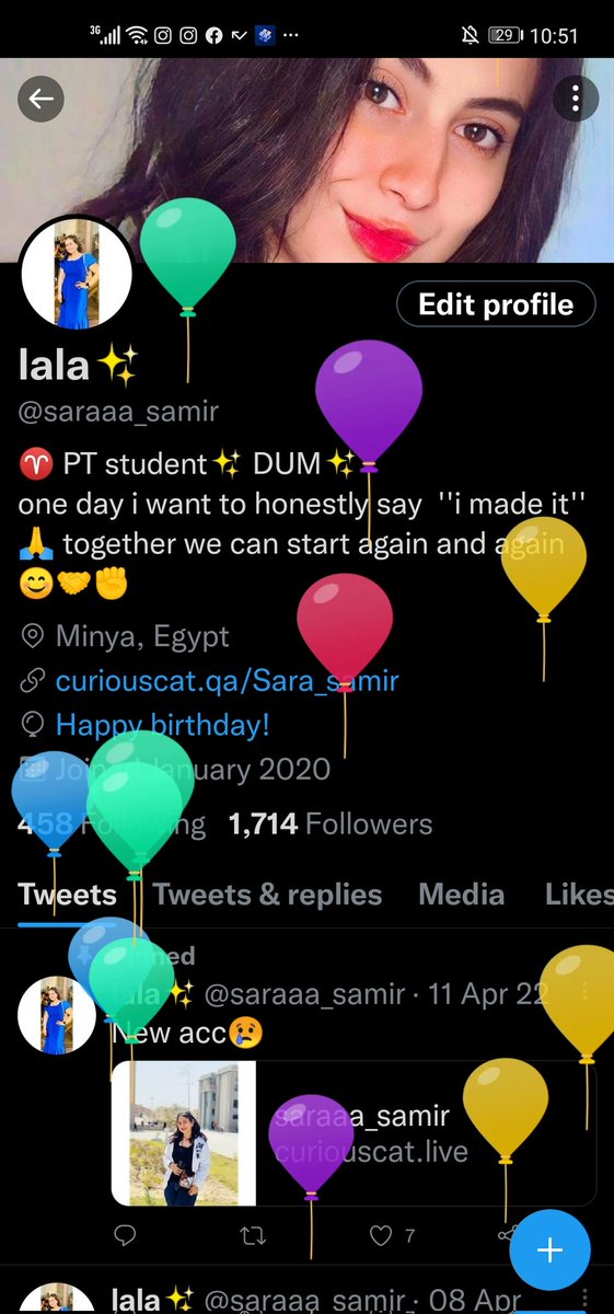 بفتح تويتر مره كل سنه عشان البلالين ددي 😂😍😍
23🎉❤️