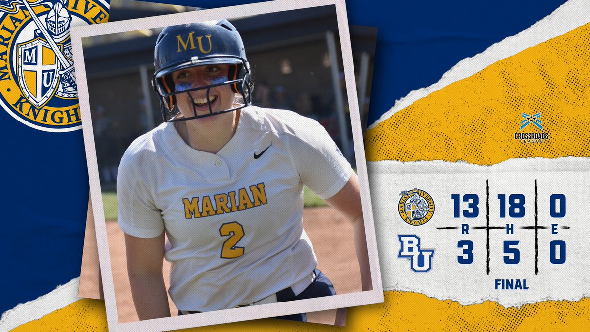 SB | G1 FINAL | Marian 13-3 Bethel @MarianKnightsSB takes home the game one win over Bethel!