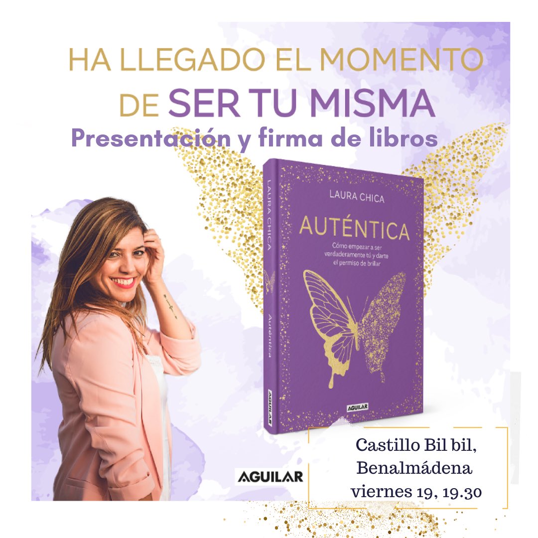 Laura_Chica's tweet photo. Firma de este viernes en Benalmádena, Málaga💜
#letrasB
@AguilarLibros https://t.co/RG7t6pdKq2