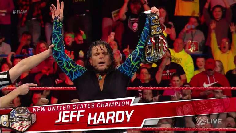 On this day in 2018, @JEFFHARDYBRAND won the WWE United States Championship #WWE #WWERaw #RAW #USTitle