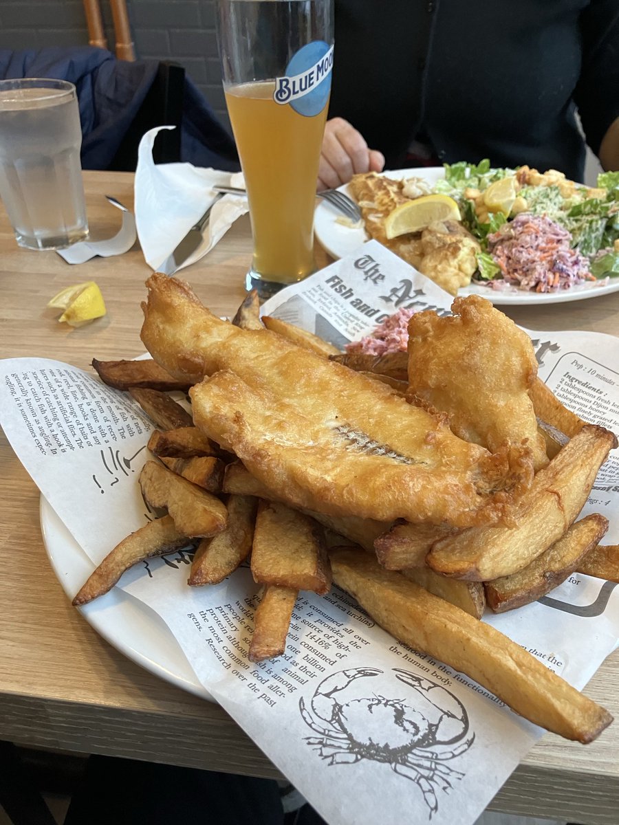 Fish n chips at The Brit, in Charlottetown. 
YUP.