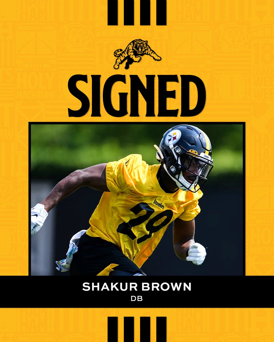 Hamilton Tiger-Cats (@ticats) on Twitter photo Michigan State ⏩ TigerTown
We’ve signed 🇺🇸 DB Shakur Brown
🗞️ | bit.ly/4aDiEG1
#HamiltonProud | <a href="/shackspeare29/">Shakur Brown</a> Michigan State ⏩ TigerTown
We’ve signed 🇺🇸 DB Shakur Brown
🗞️ | bit.ly/4aDiEG1
#HamiltonProud | <a href="/shackspeare29/">Shakur Brown</a>