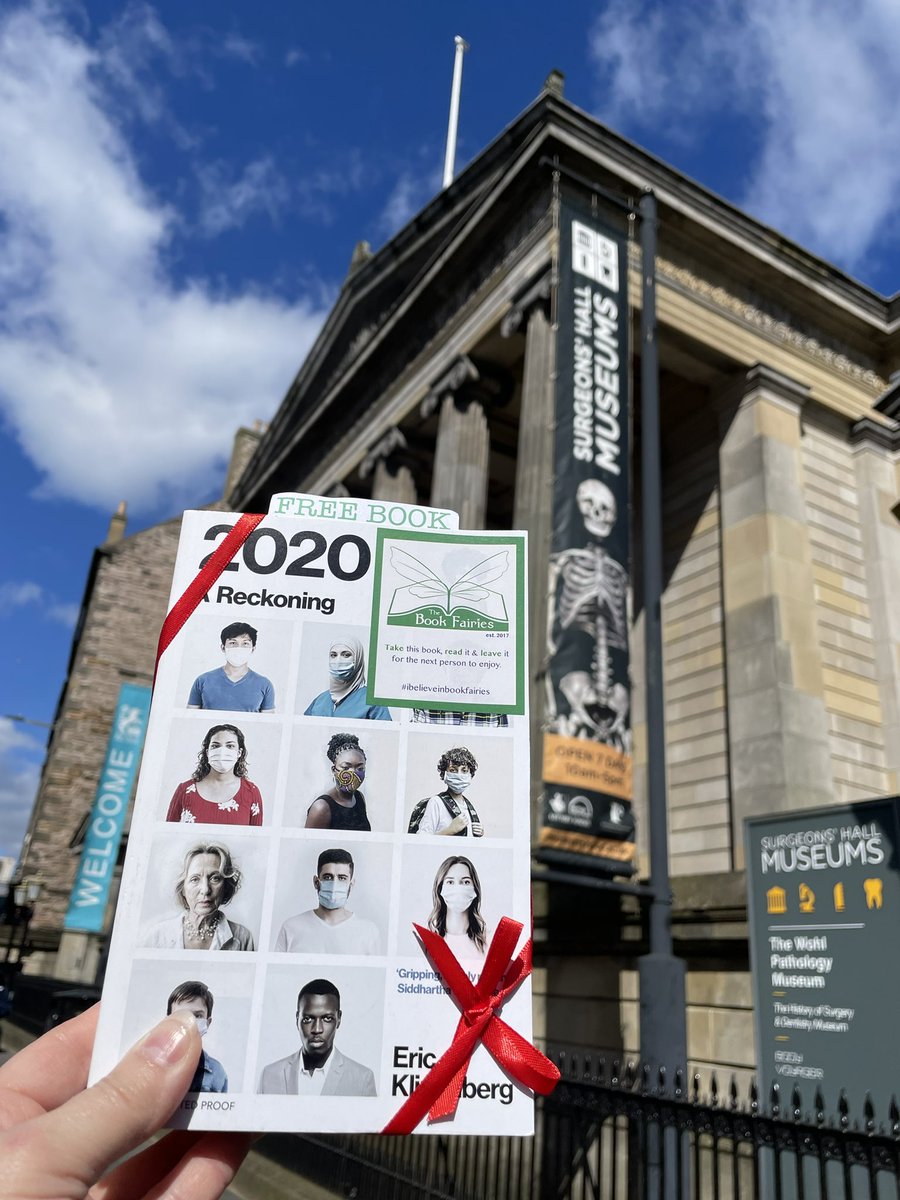 This book fairy is sharing a copy of 2020: A Reckoning, by Eric Klinenberg! Who will be lucky enough to find this special book in #Edinburgh? #ibelieveinbookfairies #VintageBookFairies #BookFairyProofs #EricKlinenberg #2020AReckoning #sociology #NonFiction #NonFictionBookFairies