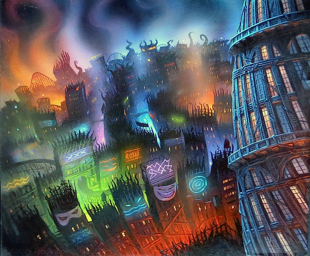 Background art from Cool World (1992) by Barry E Jackson #animationart