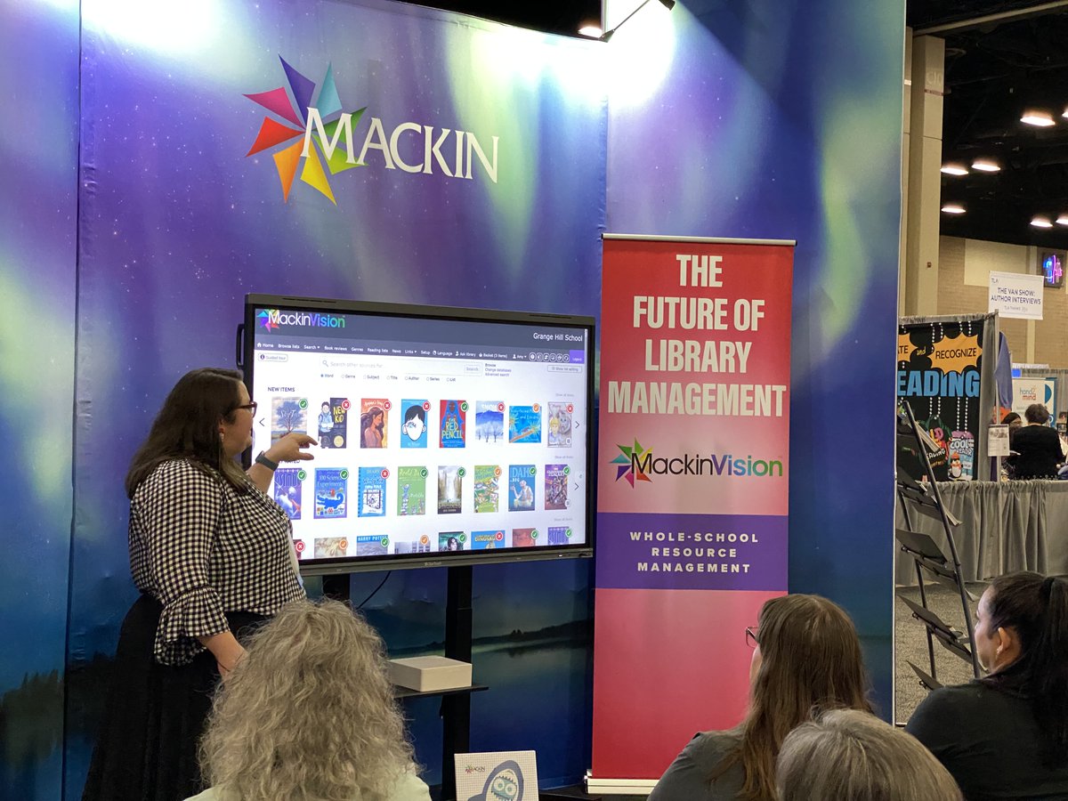 MackinLibrary's tweet photo. Did you know that #MackinVision's easy-to-use, modern interface provides common-sense navigation that helps students get the information they need effortlessly? @LibraryJourney did! #txla24 #Booth1521 https://t.co/qVWqWVVLE9
