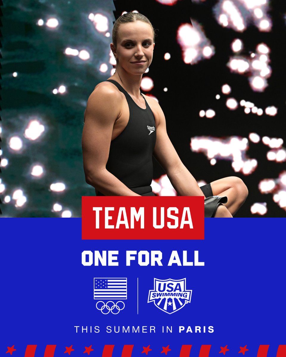 This summer in Paris, it’s about more than just swimming. It’s about @teamusa coming together as one. #OneForAll