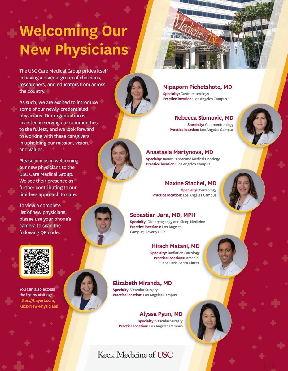 It's already been a couple months, but still... Welcoming our new faculty practice partners Dr. Elizabeth Miranda (@lisatonimiranda) and Dr. Alyssa Pyun! For appointments, please call 1-800-USC-CARE (18008722273).