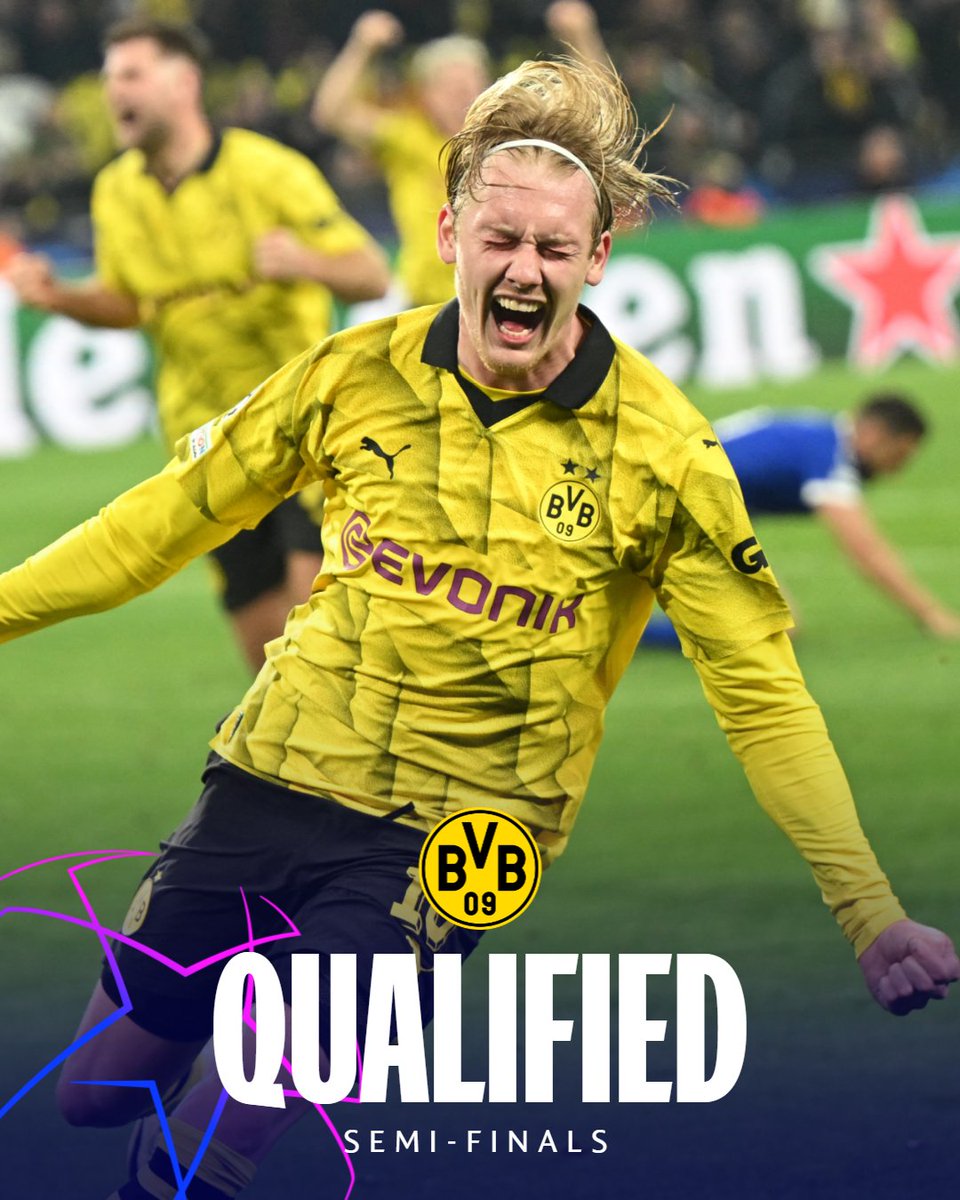 Dortmund into semis for first time since 2013 🖤💛 #UCL