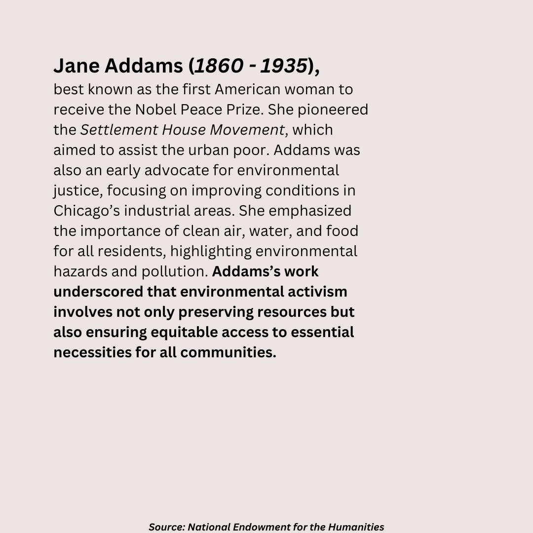 mm2030org's tweet photo. 🌍 Celebrating Earth Day pioneers who paved the way! 🌱 From Jane Addams’ social activism to Rachel Carson’s environmental advocacy, these women inspire us during #EarthWeek. Let’s honor their legacy and protect our planet together. 💚 https://t.co/c2krqBrBmV