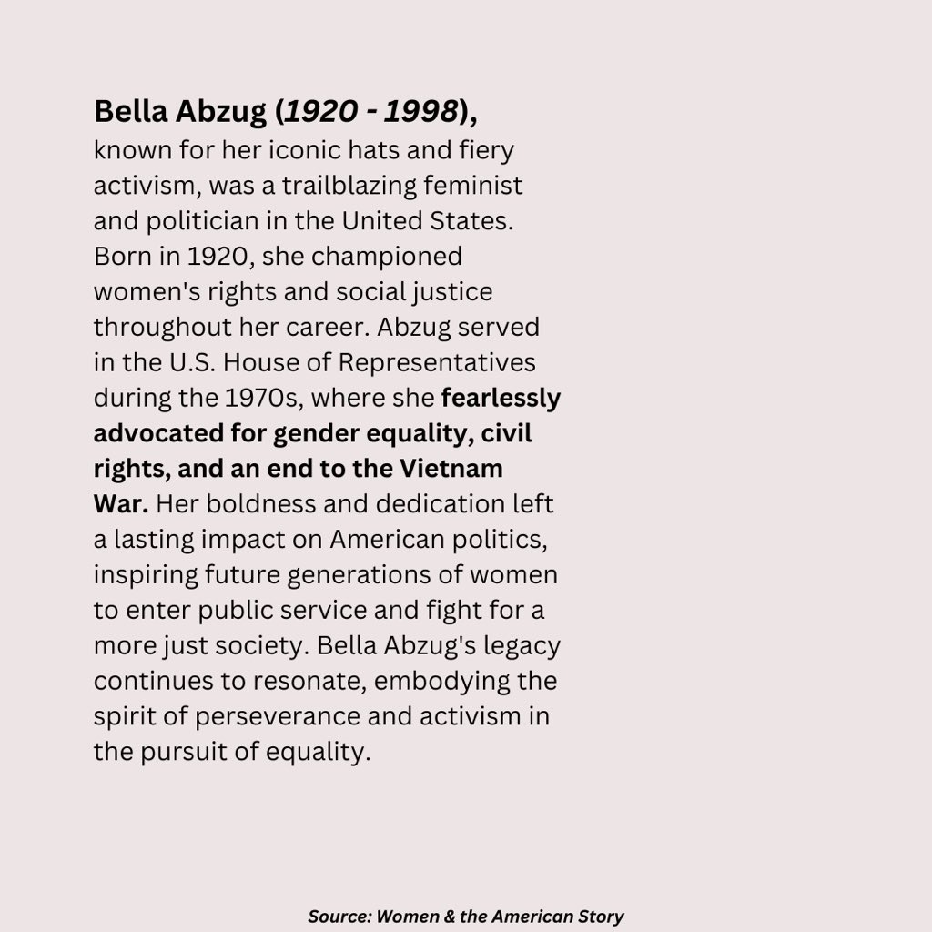 mm2030org's tweet photo. #BellaAbzug https://t.co/rKYNjTKSvN