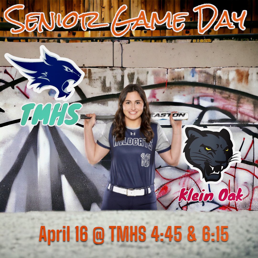 Just a few hours until the best time of the week!

SENIOR GAME DAY!

Come celebrate our Seniors and their contributions to TMHS Softball!

@ TMHS 4:45 and SENIOR GAME 6:15

#KeepChasing
#BeSomeone