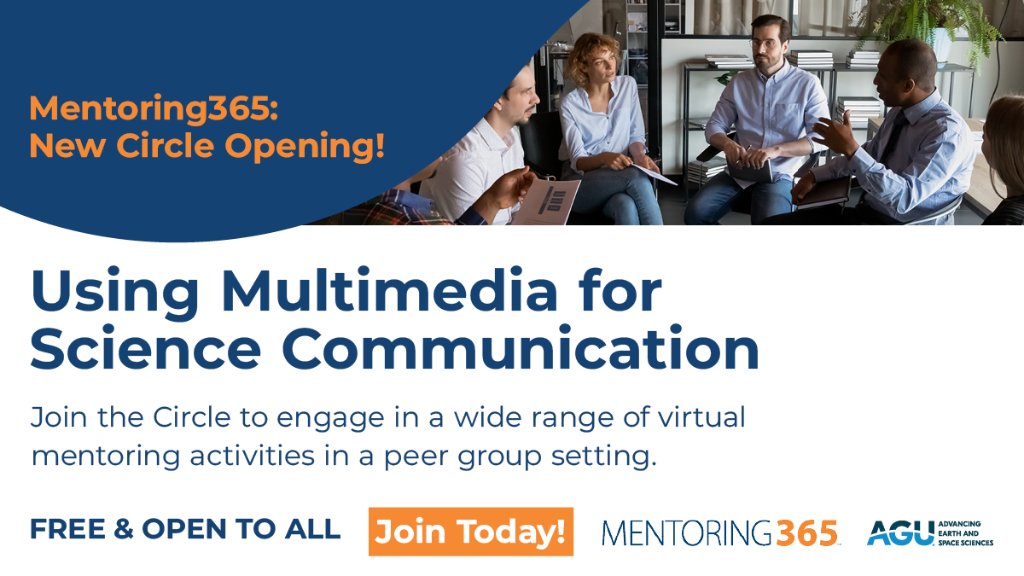 Our next Mentoring365 Circle is on multimedia for science communication, which is back by popular demand! Join this 2-month long discussion that is FREE & OPEN TO ALL. Kicks off 22 April. JOIN👉 lite.spr.ly/60042Xg