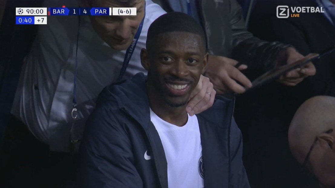 Le sourire d’un mec qui a atomisé des racistes. #UCL | #FCBPSG