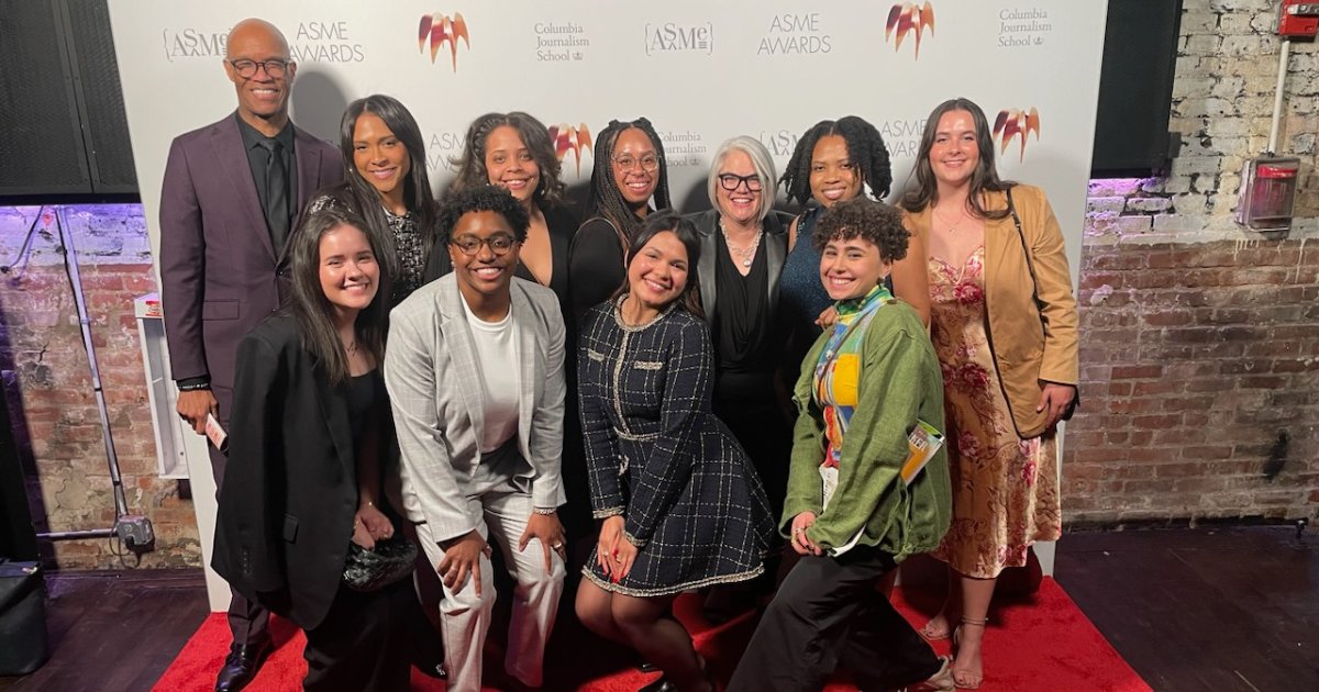 Dean Charles Whitaker, Professor @Plwolter and Master of Science in Journalism students in the magazine specialization recently attended the National Magazine Awards 2024 in New York City. Whitaker serves as the secretary of @ASME1963's Board of Directors.