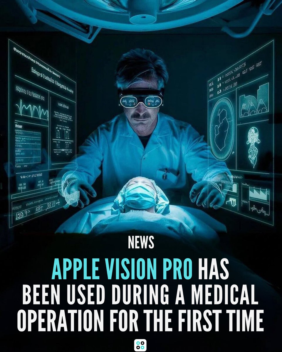 Apple vision pro has been used during a medical operation for the first time!

Thoughts on this?

Follow @aichatsy for daily AI/Tech updates
#AiAssistant #ChatGPTAlternative #aichatsy #freechatgpt #aiapp #aijob #aireplace