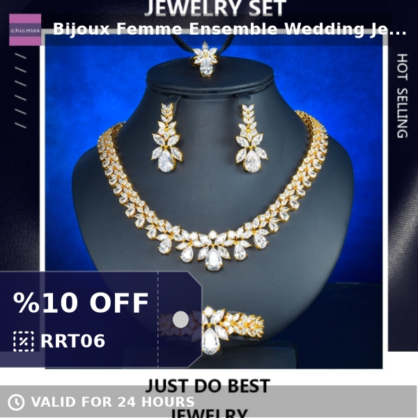 Chicmaxonline1's tweet photo. Check out this product 😍 Bijoux Femme Ensemble Wedding Jewelry Sets For Women Sparkling AAA Zircon... 😍 
by chicmaxonline starting at $84.90. 
Show now 👉👉 https://t.co/ncPbQ4tHJY https://t.co/9F6NWJKfxI