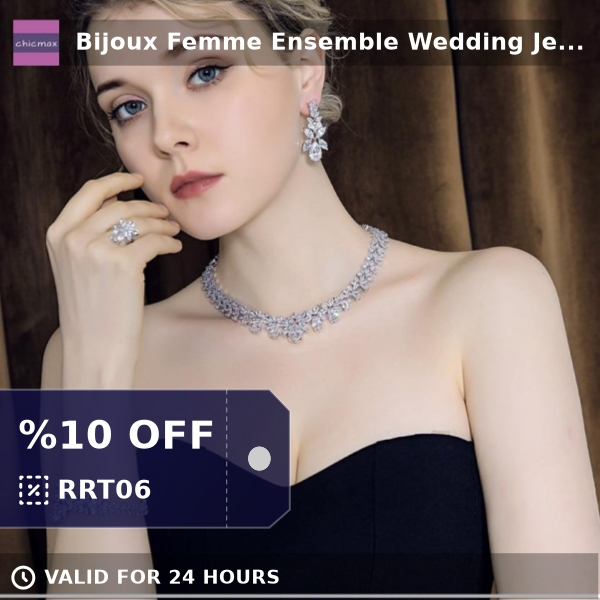 Chicmaxonline1's tweet photo. Check out this product 😍 Bijoux Femme Ensemble Wedding Jewelry Sets For Women Sparkling AAA Zircon... 😍 
by chicmaxonline starting at $84.90. 
Show now 👉👉 https://t.co/ncPbQ4tHJY https://t.co/9F6NWJKfxI