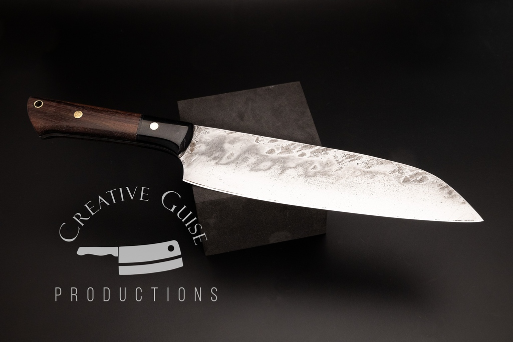 Hand Forged 9' Santoku-style Chef's knife with Wenge and Black Micarta Segmented Handle Scales.

l8r.it/svA3

#homedesign #cooking #homedecor #dinnerware
#foodies
#chefsofinstagram #chefs #Julienne
#HomeCook #Handmade