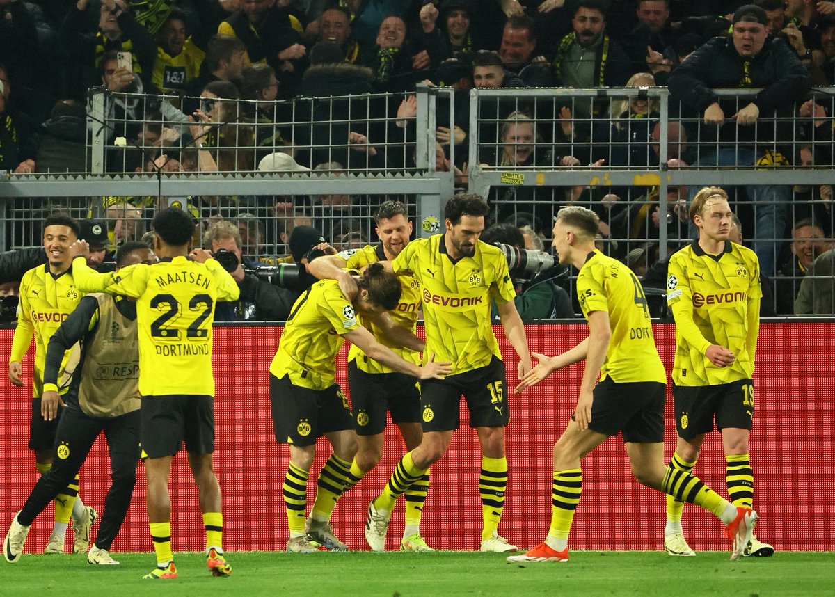 #BorussiaDortmund, Şampiyonlar Ligi'nde yarı finalde! MS | Borussia Dortmund 4-2 (5-4)Atletico Madrid ⚽ 34' Brandt ⚽ 39' Maatsen ⚽ 49' Hummels (k.k) ⚽ 64' Correa ⚽ 71' Füllkrug ⚽ 74' Sabitzer #SporExtra #UEFA #BorussiaDortmund #AtleticoMadrid #Ultras #World #Football