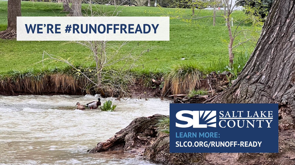 With higher-than-normal runoff levels this year, please be cautious around creeks and rivers. The County is monitoring conditions daily and our crews are ready to respond to any issues. For more information or to locate sandbags: slco.org/runoff-ready