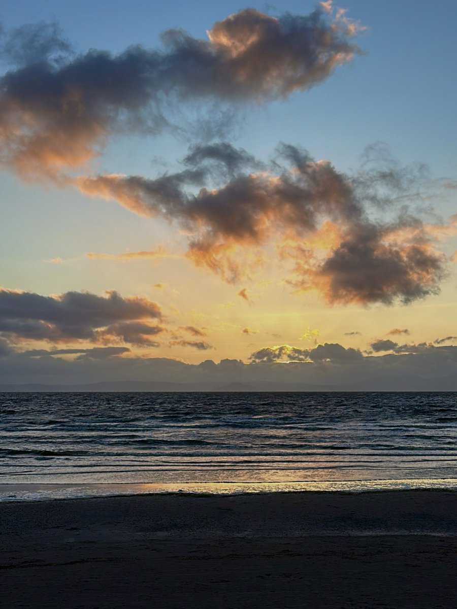 watched the sunset by the beach today