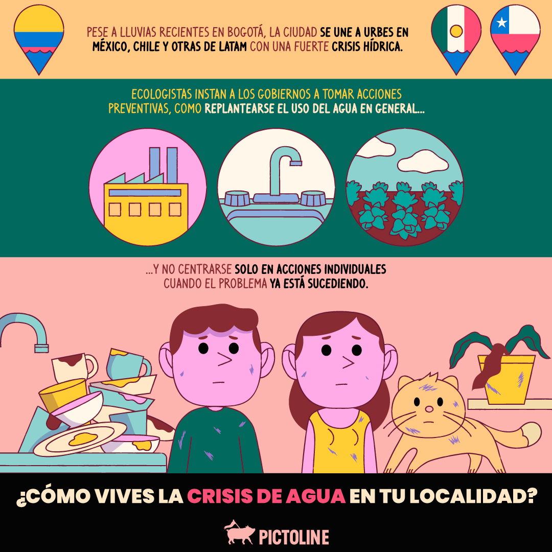 La escasez de agua no solo está afectando a Colombia, sino también a México, Chile y otros países de Latam 💧💧💧😰 #Colombia #Bogotá #Agua