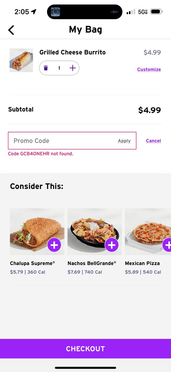 dino101's tweet photo. @TacoBell please do better on #TuesdayDrops 

Invalid code #TacoTuesday https://t.co/bRRrJh4iBc