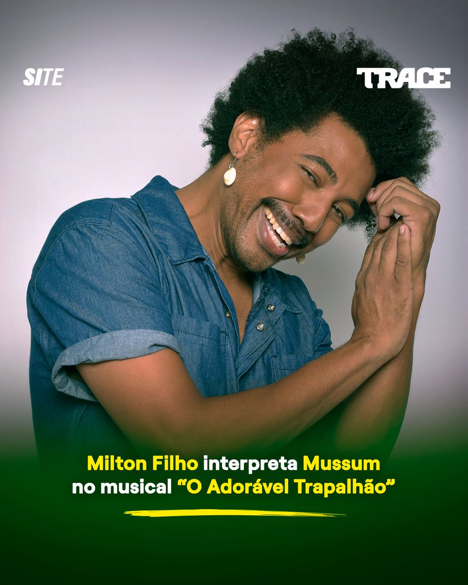 'O Adorável Trapalhão', espetáculo musical que conta a história de Renato Aragão, o Didi, e sua turma, estreia no dia 19 de abril em São Paulo. O talentoso ator carioca Milton Filho interpreta o icônico Mussum! Saiba mais em nosso site! br.trace.tv/cultura/milton…