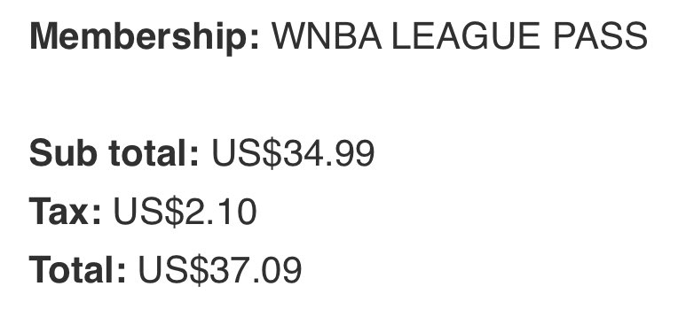 If the WNBA salaries are upsetting you, you can start to help by purchasing WNBA League Pass. It’s only $37.09! If you’re hesitant to do so, you clearly don’t care about their income. You simply want to join the outcry for engagement. 🤷🏾‍♂️