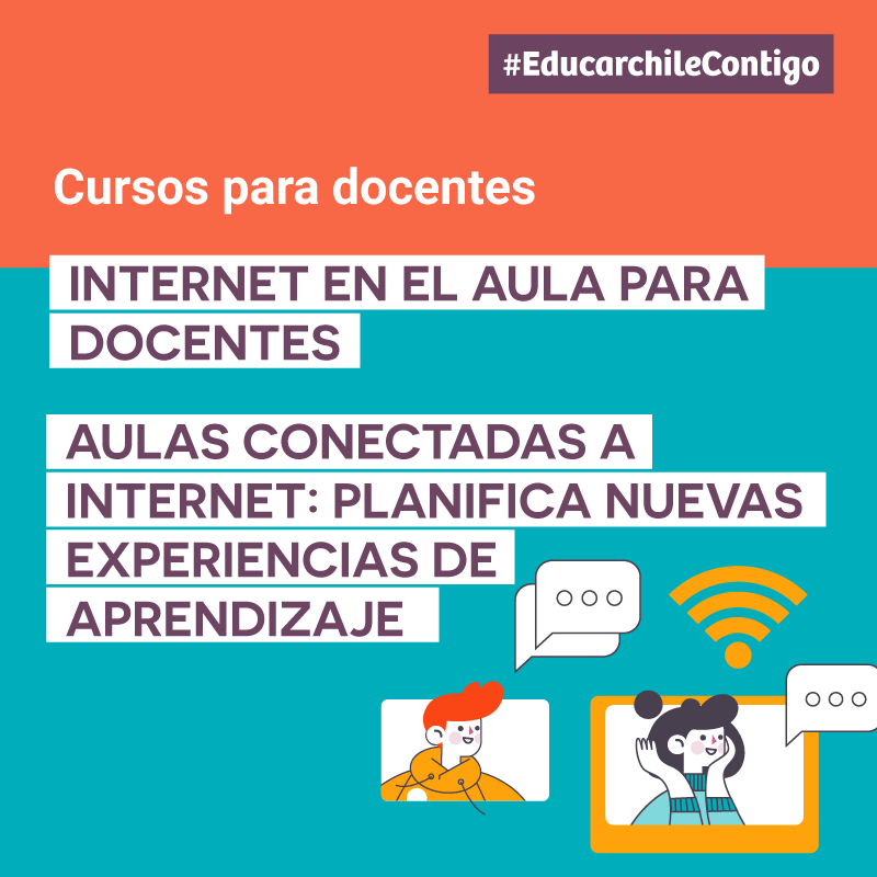educarchile's tweet photo. 👀 ¡Atención profes y coordinadores de informática! Vuelven nuestros cursos gratuitos de #AulasConectadas desarrollados junto al @InnovaMineduc.
Más info aquí: https://t.co/LmC97fhAIy 👈🏼 https://t.co/Zn1HHWTlP0