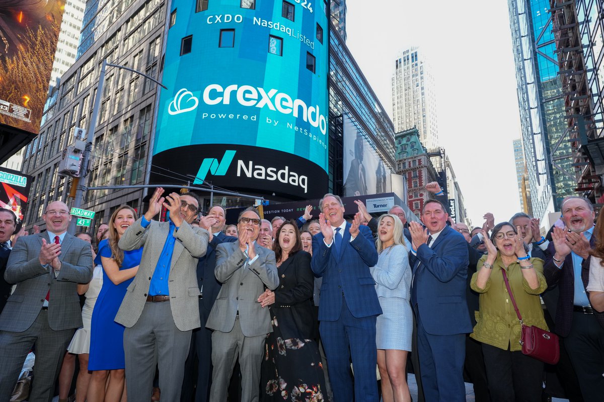 .@Crexendo is ringing the @nasdaqexchange Closing Bell to celebrate surpassing 4.5 million users! 👏🛎️ Recently declared as the fastest-growing unified communications platform in North America, $CXDO is an award-winning premier provider of cloud communication platforms and…