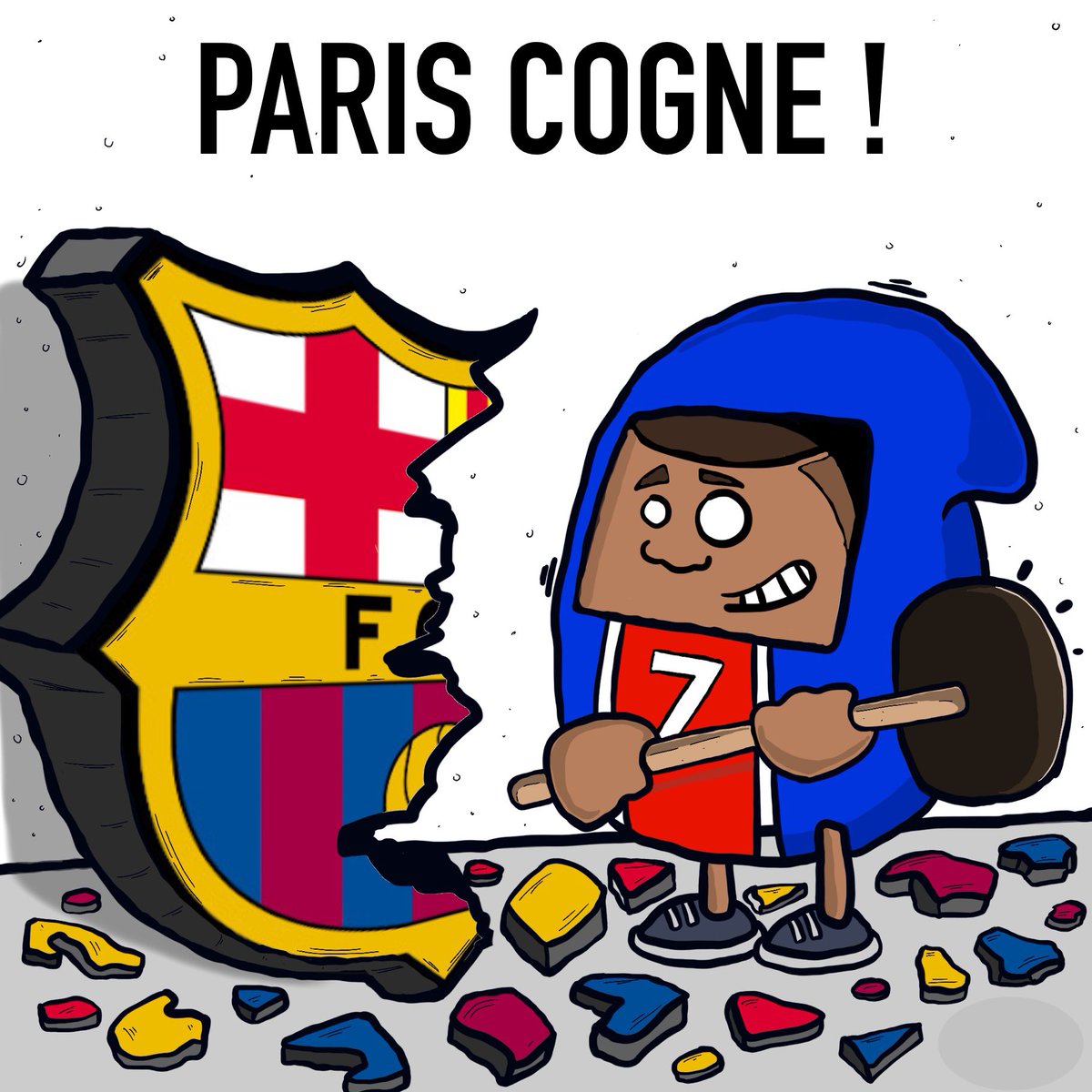 TagazParis's tweet photo. ÉNORME !! 🔴🔵⚔️
#FCBarcelona #PSG #FCBPSG https://t.co/TKgKOw2Cka