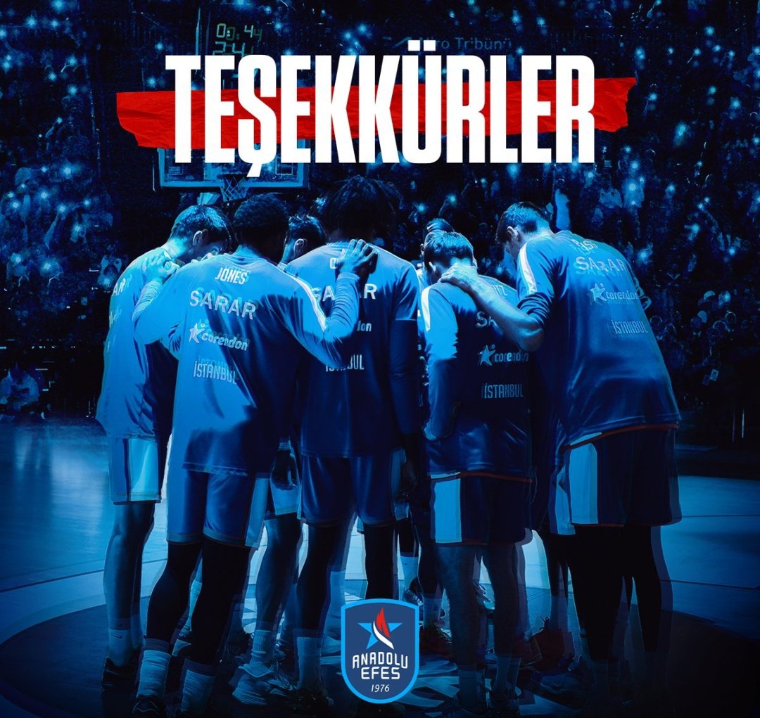 10 maçta 8 galibiyetle play-in yapılmasının ardından Anadolu Efes adına tatsız bir son oldu. Tomislav Mijatovic'in tercihleri bugün bence eleştiri konusuydu, son çeyrekte Larkin ve Clyburn çok kenarda kaldı diye düşünüyorum ancak play-in'e kalınması beklenmezken büyük iş yaptı.