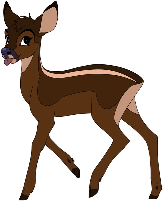 Kinda wondering if my newer Bambi designs are a little less interesting than my old ones. Maybe it's the adherence to accurate anatomy but I feel like it's starting to lose personality. 