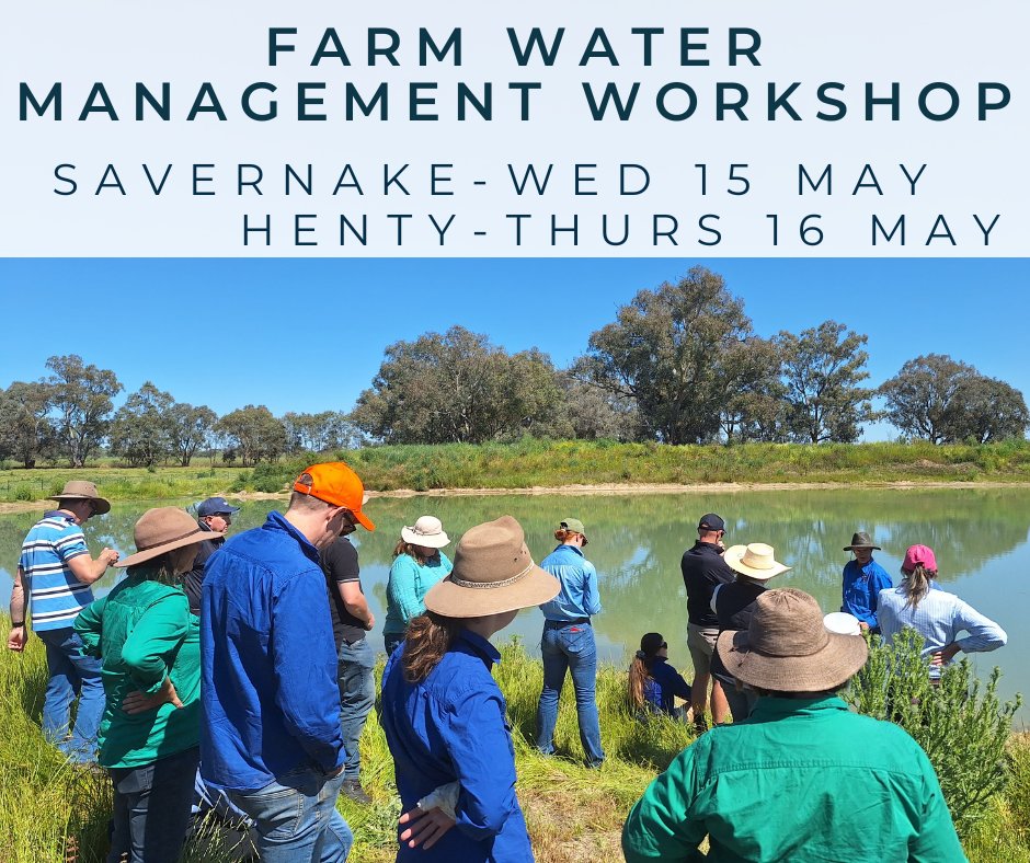 1. Learn how to develop & manage your farm's water storage at our w/shops in Savernake - 15 May or Henty - 16 May. Plan for drought with expert guidance on storage, supply & demand for livestock. Secure your spot now! ➡️ hubs.la/Q02sQ7Bw0 @SouthernNSWHub #FutureDroughtFund