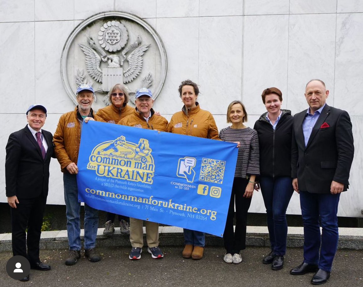 Humanitarian aid trip #9 for NH-based Common Man for Ukraine. First stop the U.S. Embassy in Warsaw, Poland to discuss the region’s needs. So far the relief non-profit has delivered 3 million meals to Ukrainian orphans and displaced children, as well as trauma counseling. #DoGood