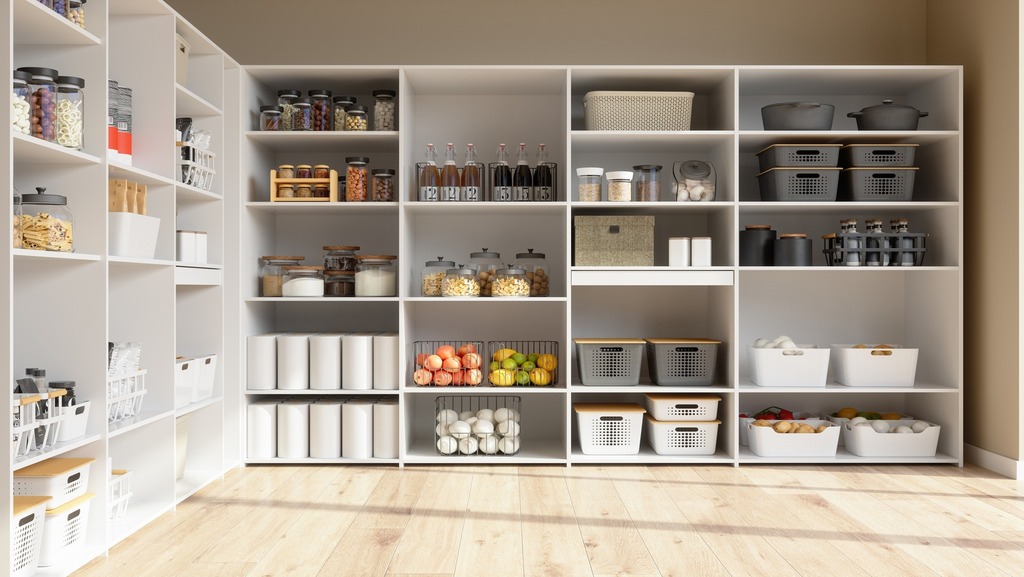 How's this for some kitchen organization?

Do you like the idea of storage bins in your pantry?
#pantry #foodstorage #homestorage #containerstore