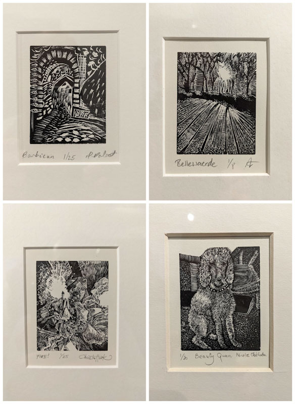 TommiesGuides's tweet photo. The small but perfectly formed winter workshop wood engraving class of @KeithAPettit installing our finished works! Exhibition open until 26.04 #TheFirstCut #WoodEngraving https://t.co/r8pXiD087w