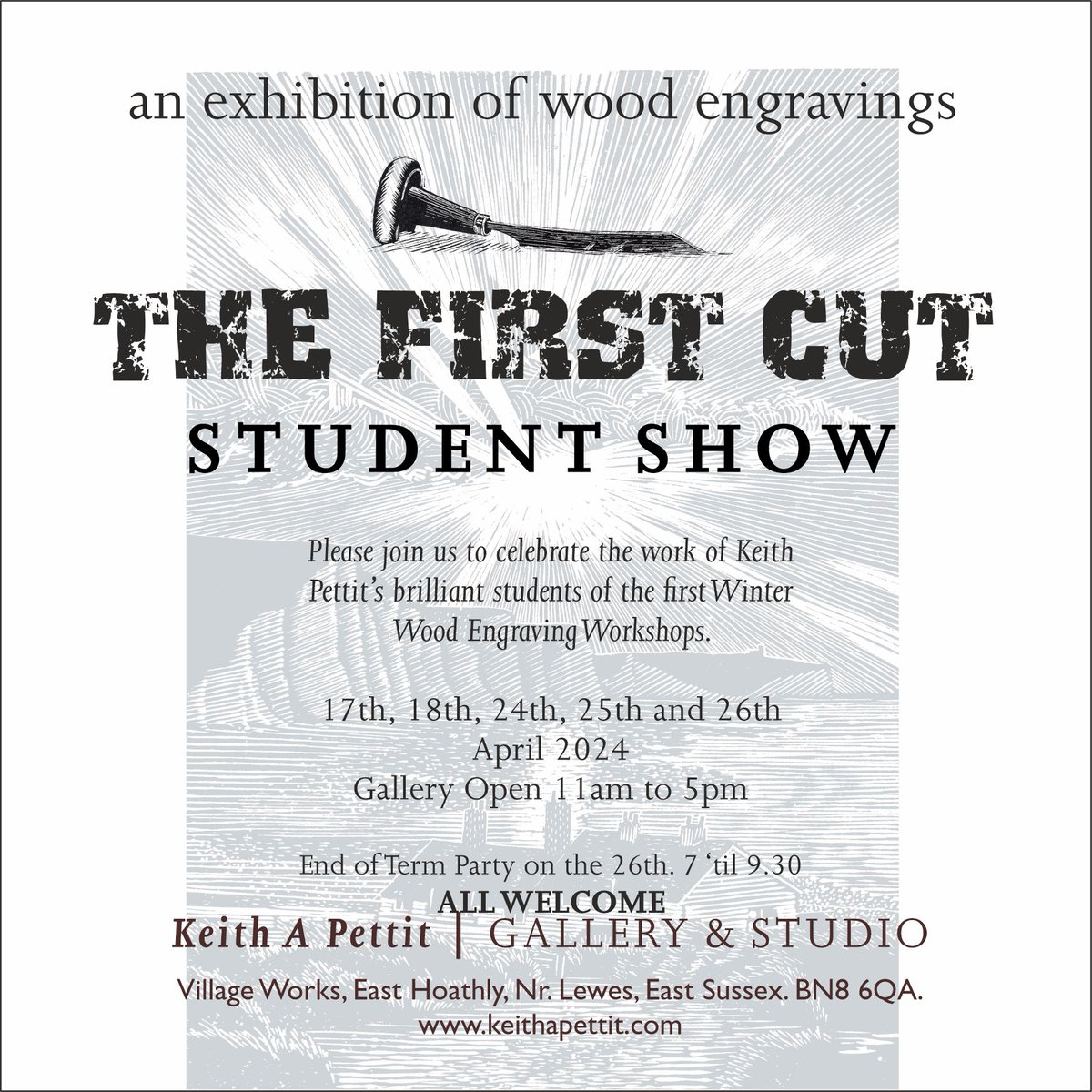 TommiesGuides's tweet photo. The small but perfectly formed winter workshop wood engraving class of @KeithAPettit installing our finished works! Exhibition open until 26.04 #TheFirstCut #WoodEngraving https://t.co/r8pXiD087w